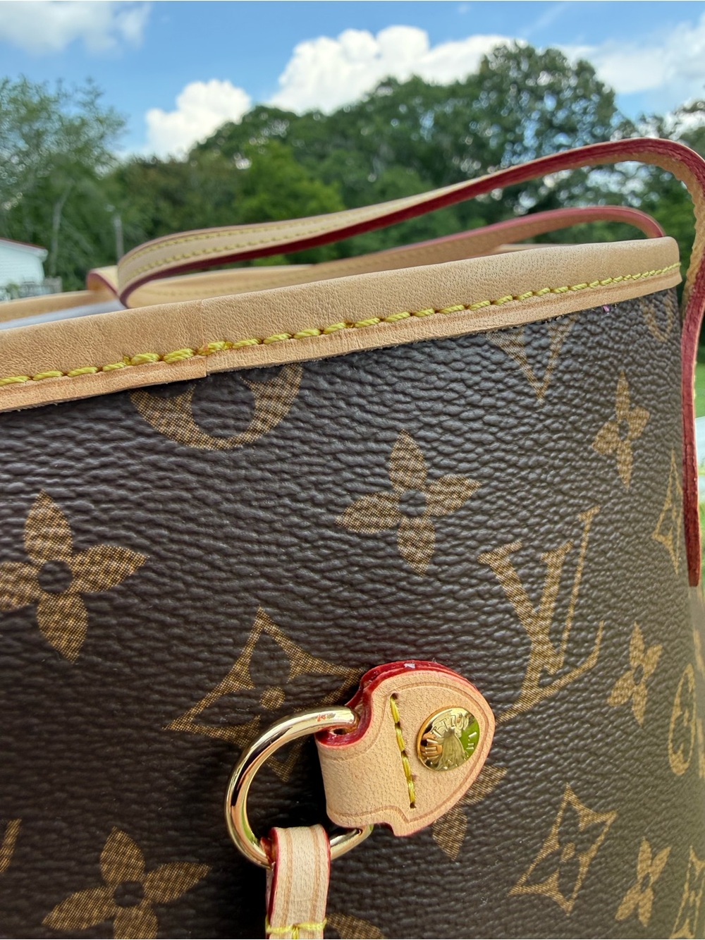Brown Monogram Canvas Tote Bag - Picture 10 of 15